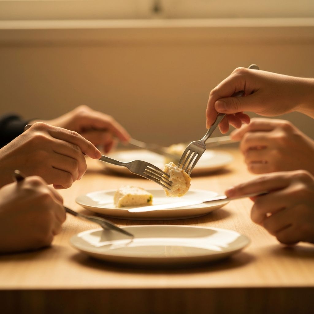 Repeated eating moments suggesting habit